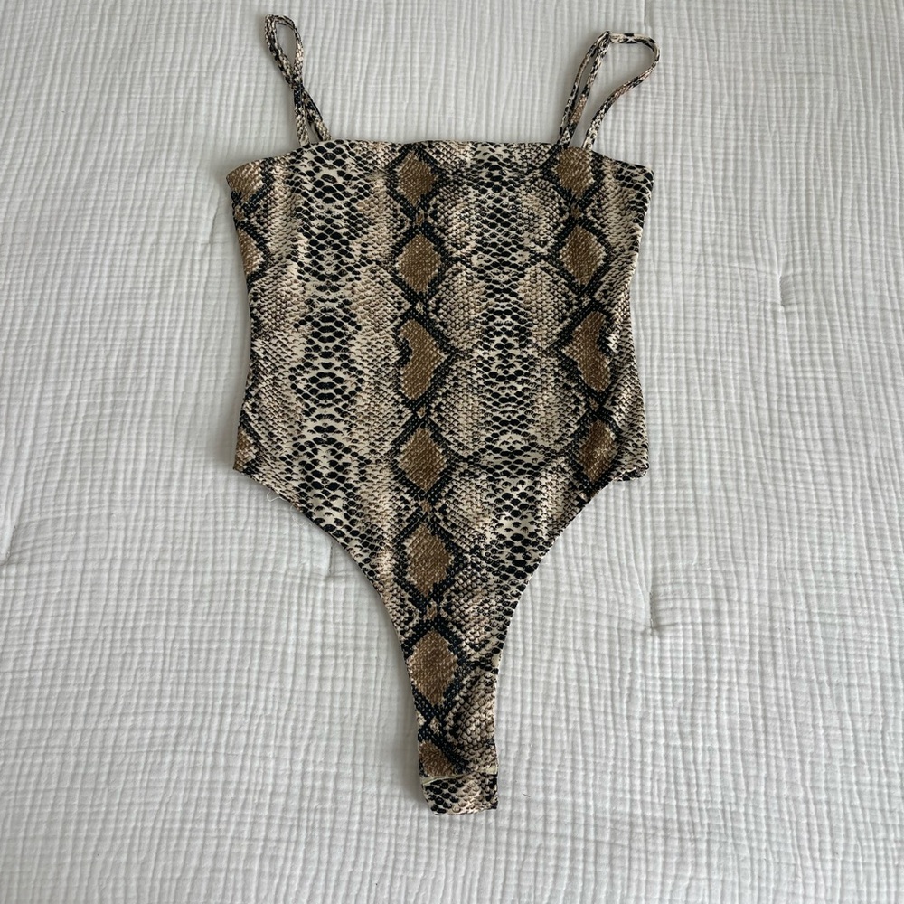 Snakeskin bodysuit